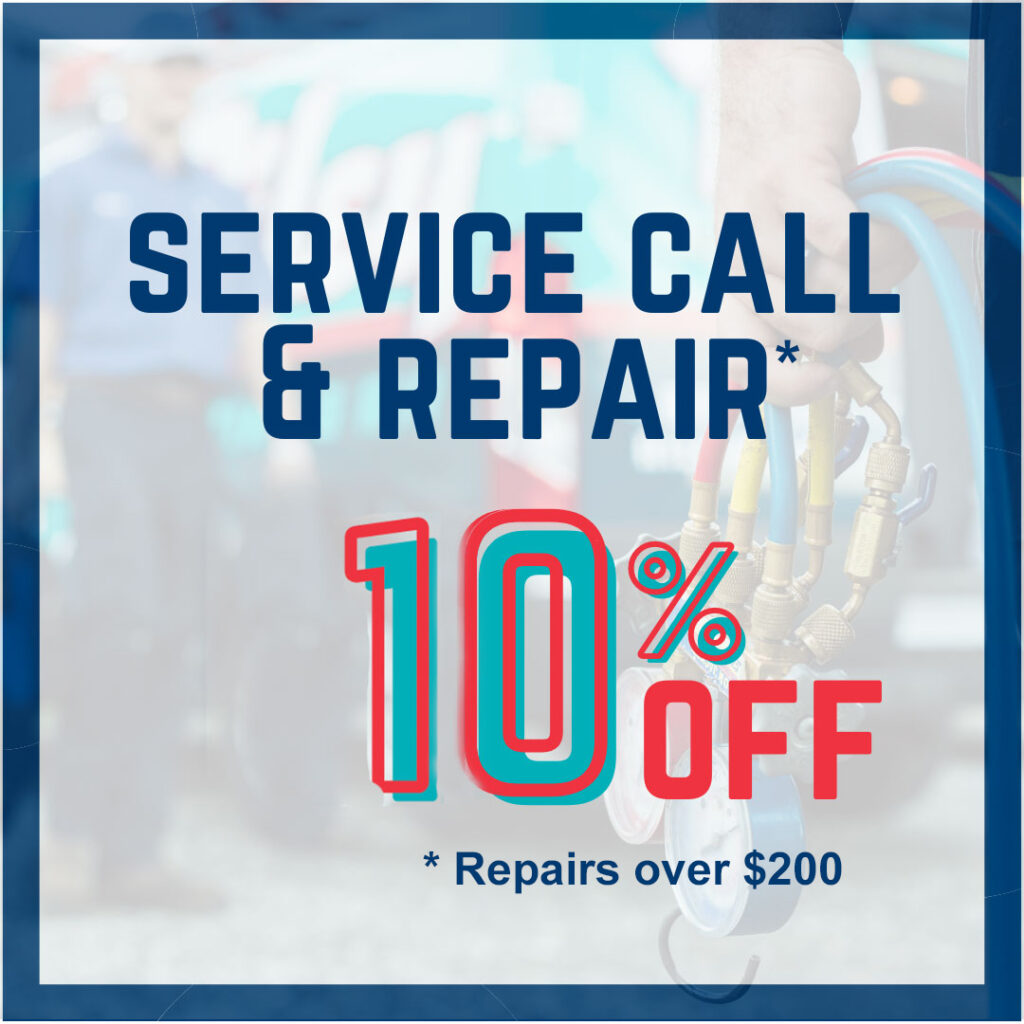 service call and repair discount